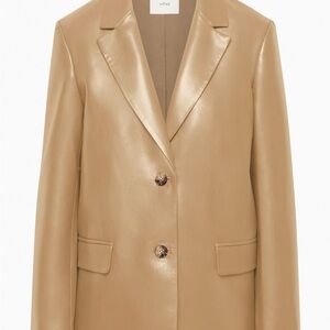 Wilfred Memories Leather Blazer in Cognac NWOT